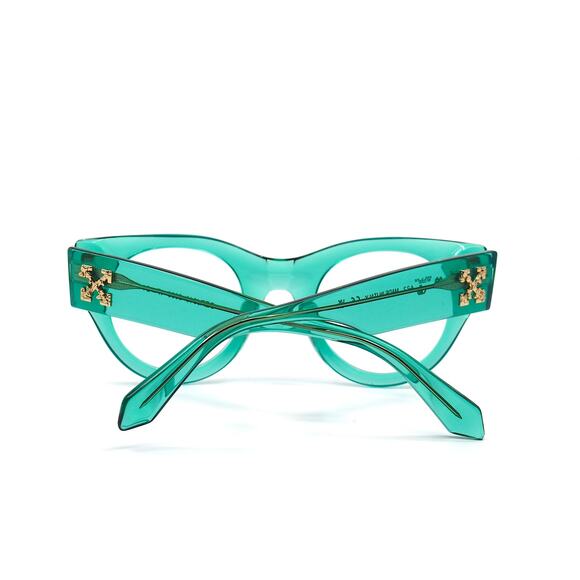 OFF-WHITE STYLE-13 CRYSTAL GREEN AUTHENTIC EYEGLASSES FRAME - Picture 7 of 10